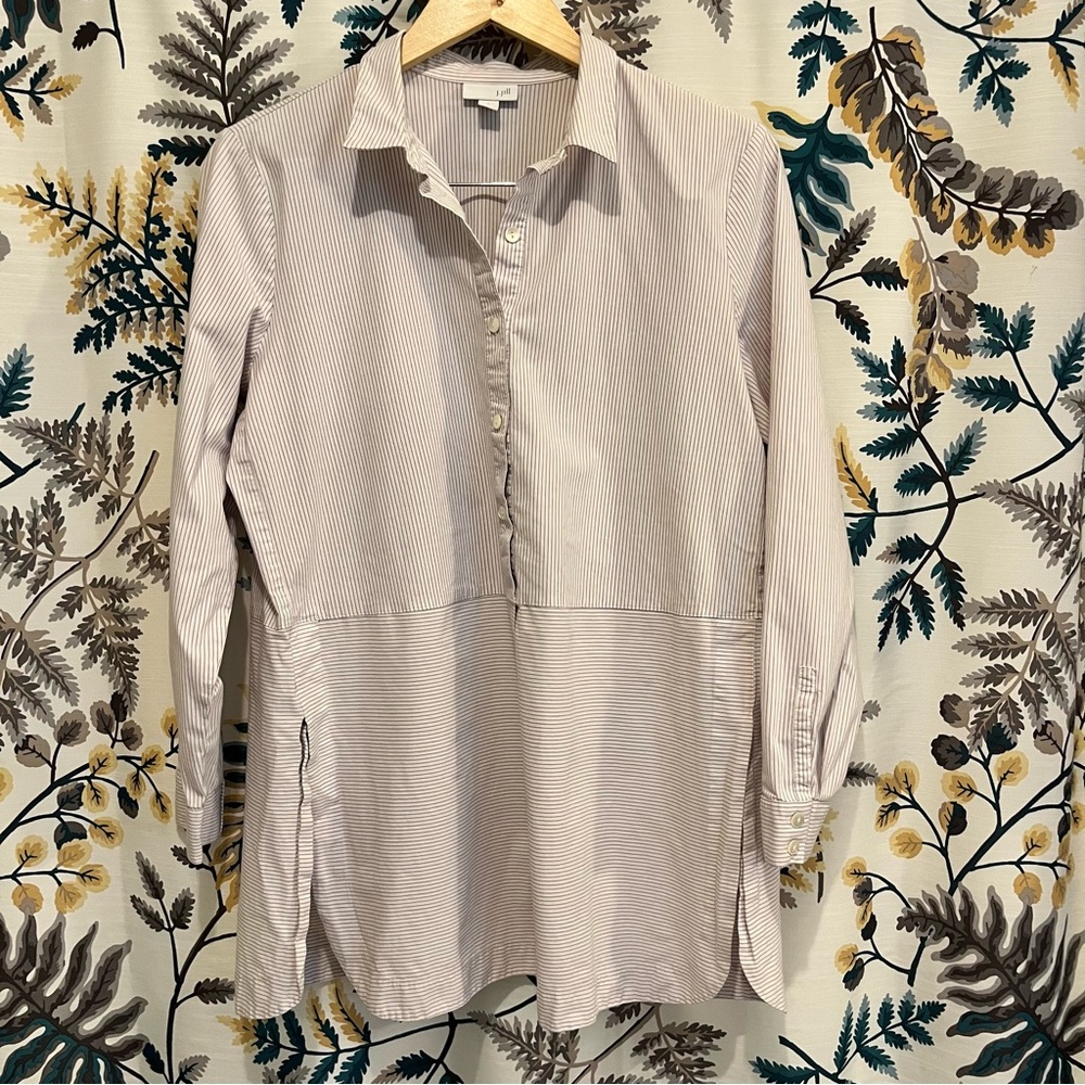 J Jill pinstriped tunic - artist tunic
